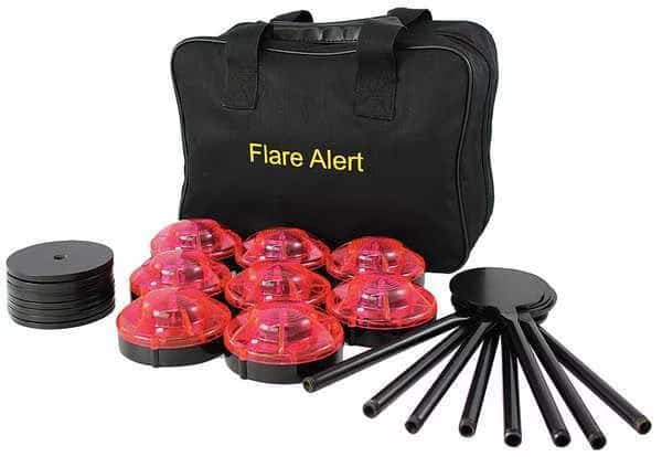LED Road Flare Kit, 0.5 Watt, Red
