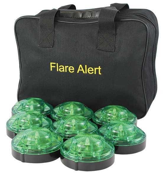 LED Road Flare Kit, 1 Watt, Green