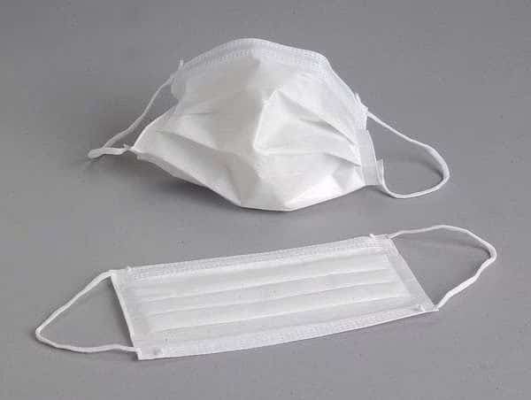 Disposable Procedural Face Mask, Dual, Non-Adjustable Strap, Metal Nose Clip, White, M, 500 PK