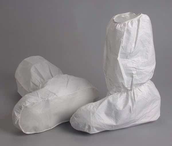Disposable Boot Covers, Microbreathe, White, Slip Resistant Sole: Yes , XL