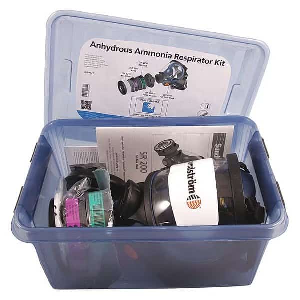 Full Face Respirator Kit, Includes 2 Cartridges, SR200 Sereies, Fixed, Size M