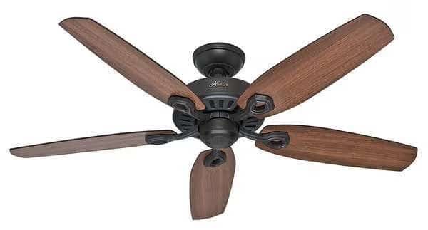 Decorative Ceiling Fan, 52" Blade Dia., 1 Phase, 120V AC, HUNTER, Mfr# 53242