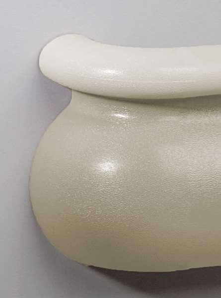 Left Handrail Return, Eggshell, 3-3/16In.