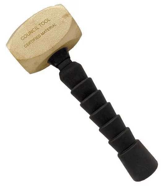 Hammer, 60.8 oz., Manganese Bronze, Mfr#: NSBRZDF38FG, COUNCIL TOOL