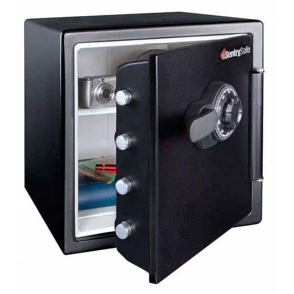 Fire Rated Security Safe, 1.23 cu ft, 90 lbs, 1 hr. Fire Rating