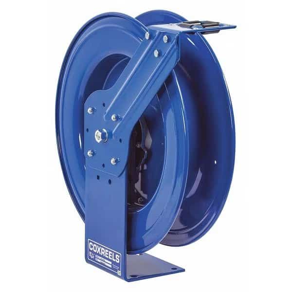 Spring Return Hose Reel, 1/2 in Hose Diameter, 35 ft Length, 2,500 psi Max. Pressure, Brass