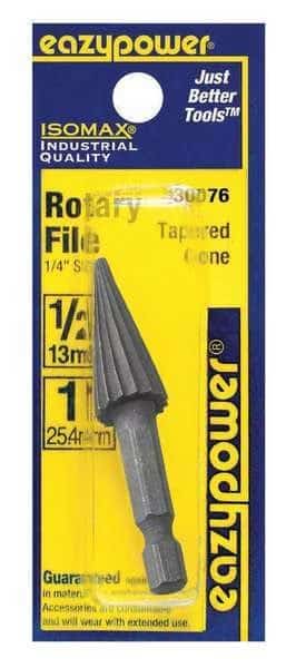 Tapered Cone Rotary File, 1/2 in., 1 pcs.