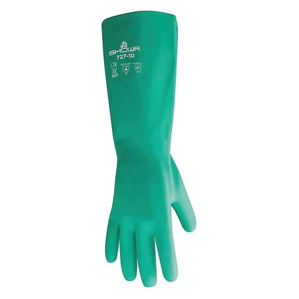 Chemical Resistant Gloves,Nitrile,XL,PR, Mfr#: 727-10, SHOWA