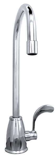 Gooseneck Kitchen Faucet, Manual, Single Hole Only Mount, 1 Hole