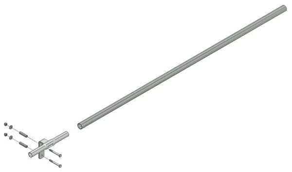 Track Section, 3 ft., Steel