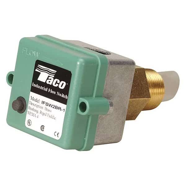 1" 2 SPDT Flow Switch 24/125/250VAC 1500 gpm, Taco, Mfr#: IFSW2BR-1