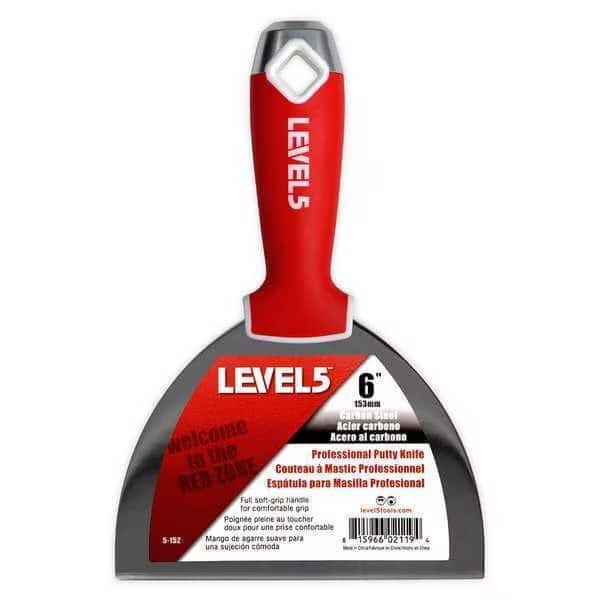 Putty Knife, CS, Soft Grip, 6