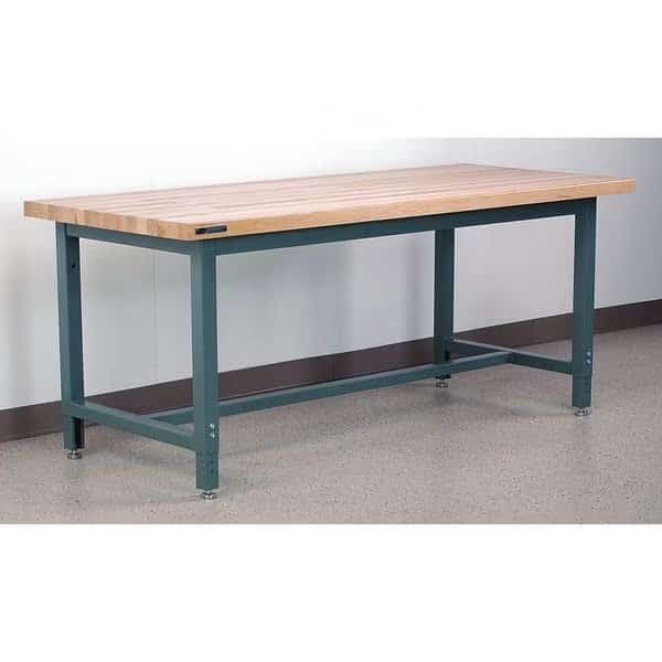 Bolted Workbenches, 60" W, Adjustable Height, 1000 lb.