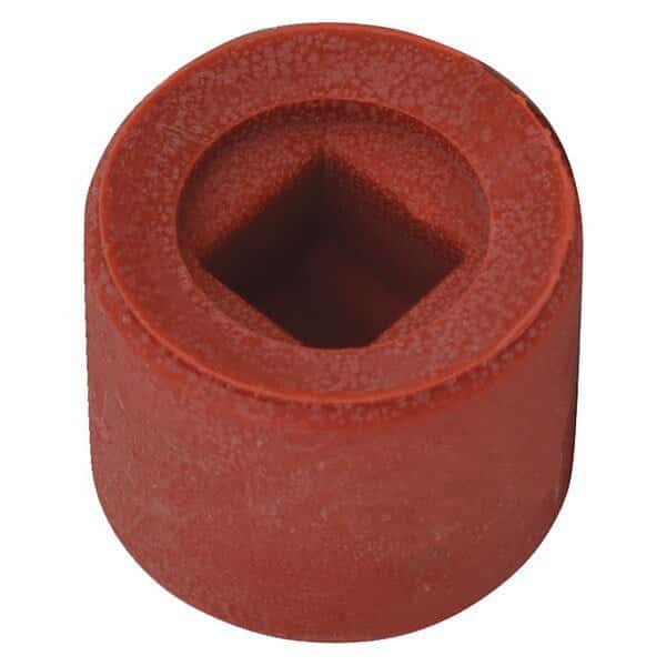 1 in Dia. Soft Hammer Tip, Plastic, Red, Press Fit