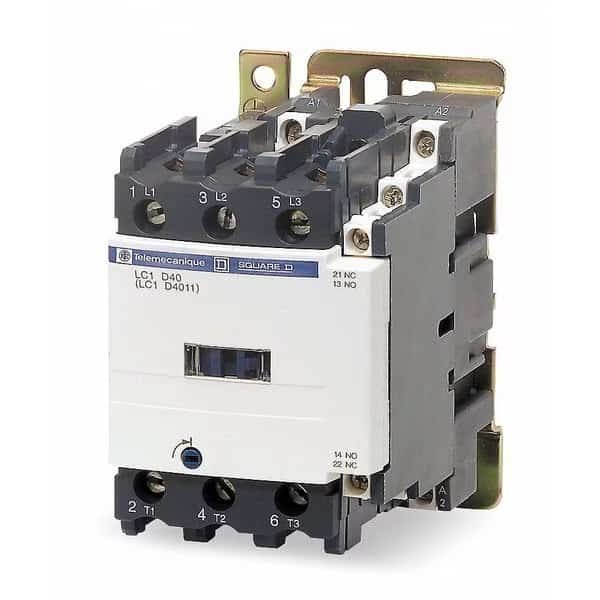 IEC Magnetic Contactor, 3 Poles, 200 V AC, 50 A, Reversing: No, SCHNEIDER ELECTRIC, Mfr# LC1D50AL7