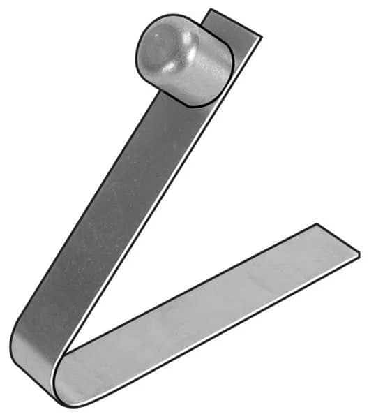 0.250" D x 0.370" H Single End II Style Spring Leg Snap Button, 5 pk.