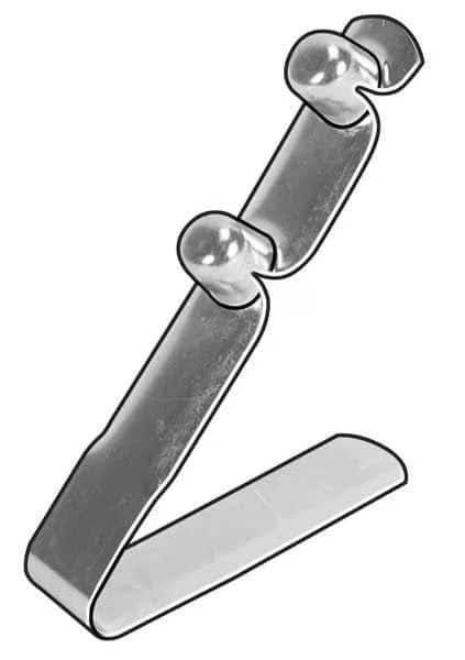 0.302" D x 0.370" & 0.290" H Dual End E Style Spring Leg Snap Button, 5 pk.