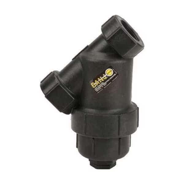 Y Strainer, 1-1/2" Pipe, FNPT x FNPT, Polypropylene, 150 psi
