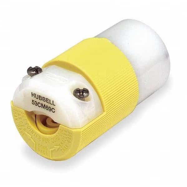 Straight Blade Connector, 5-15R, 15 A, 125V AC, 2 Pole, 3 Wire, Screw Terminals