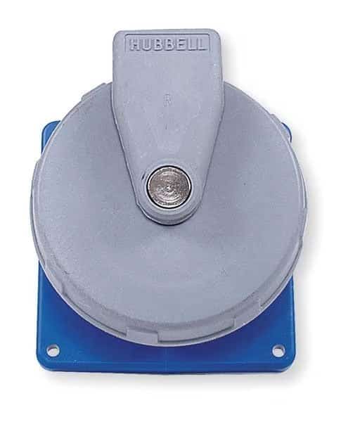 Watertight Pin & Sleeve Receptacle, 30 A, 250V AC, Three Phase, 3 Pole, IEC Grounding, NEMA 4X