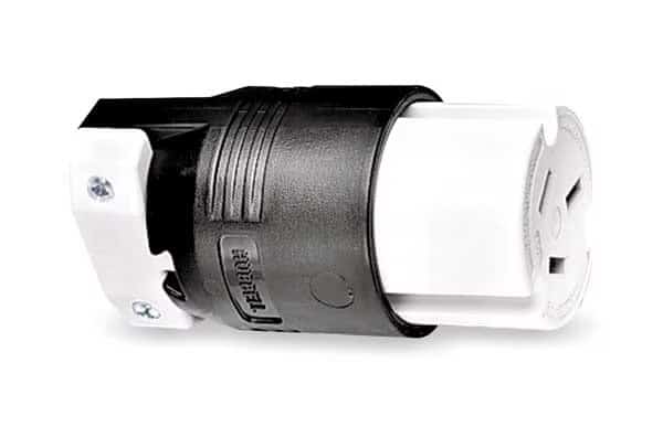 Straight Blade Connector, 10-50R, 50 A, 125/250V AC, 3 Pole, 3 Wire, Screw Terminals