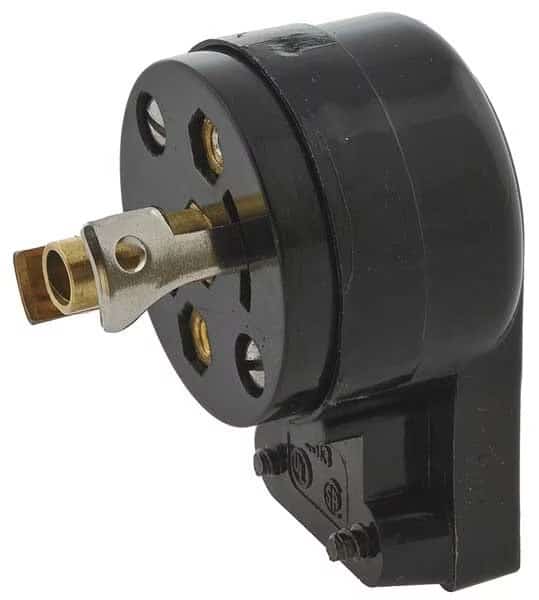 Locking Angle Plug,Std.,15 A,ML-2P, Mfr#: HBL7570, HUBBELL WIRING DEVICE-KELLEMS