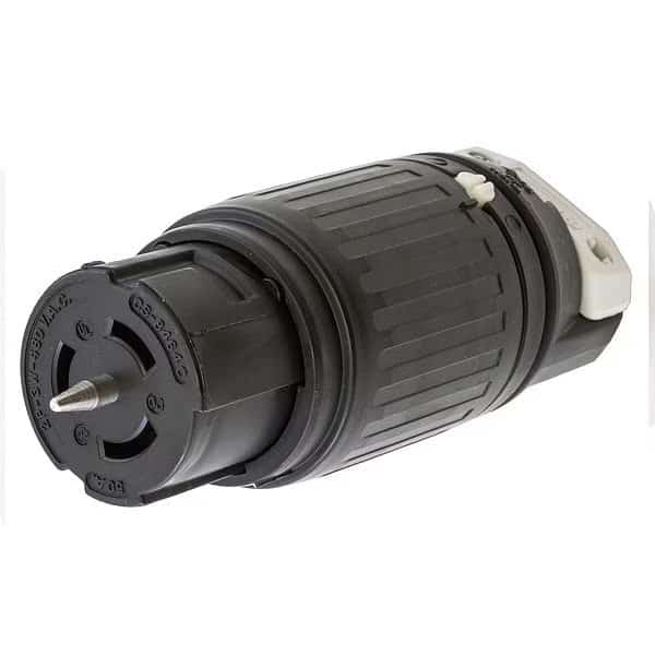 Locking Connector, Non-NEMA, 50 A, 480V AC, Single Phase, 2 Pole, Screw Terminals