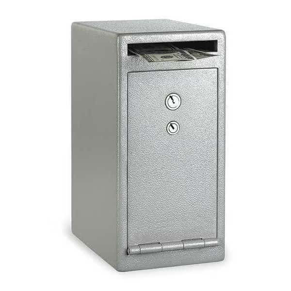 Drop Slot Depository Safe with Dual Keyed 29 lb, 0.39 cu ft, Solid Steel