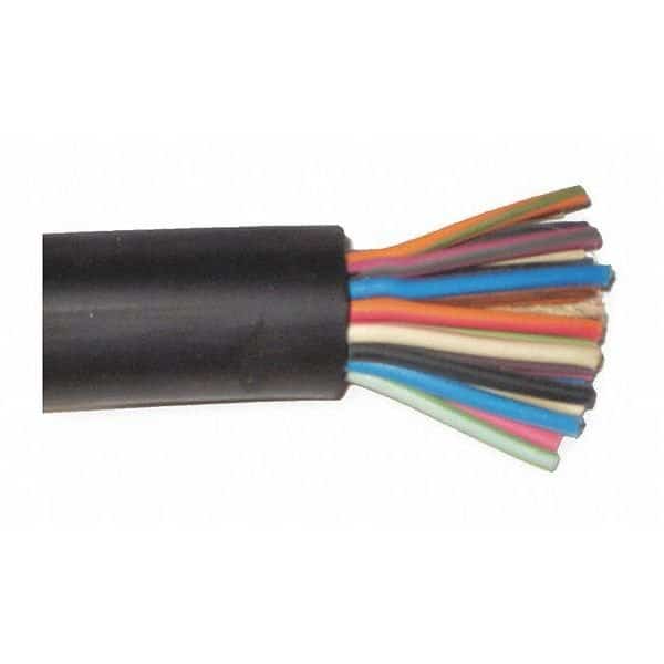 Portable Cord, SOOW, 16 AWG, 16 C, Black, EPDM Rubber, Stranded, 600V, Indoor/Outdoor