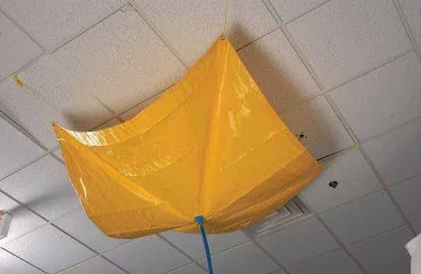 Roof Leak Diverter, 5 ft. L, Yellow