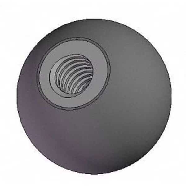Ball Knob, 5/16-18 Thread Size, 1.50"L, Steel