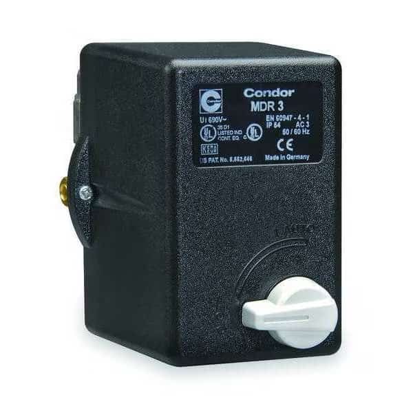 Pressure Switch,3PST,60/80 psi,Standard, Mfr#: 31SE3EXX, CONDOR USA, INC