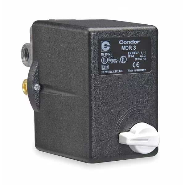 Presur Swtch,Diaphrgm,3PST,60 to 232 psi, Mfr#: 31WG3ENX, CONDOR USA, INC
