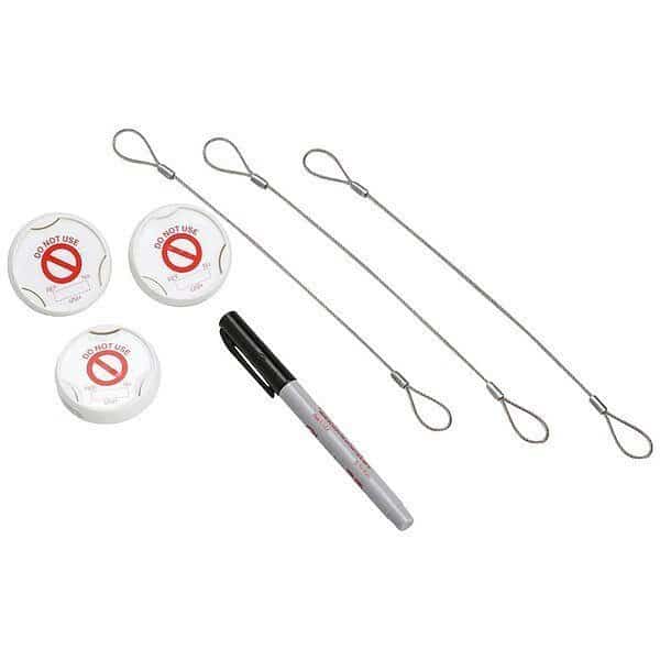 Tag, Do Not Use, Plastic, White, Circle, 20 PK