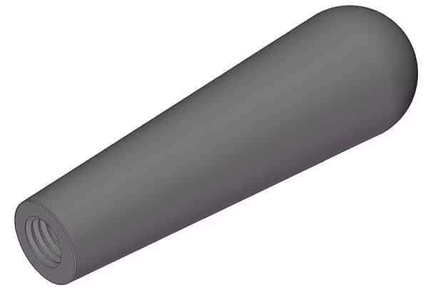 Long Tapered Knob, 1/2-13 Thread Size, 3.875"L, Steel, INNOVATIVE COMPONENTS, Mfr# GN8C----L2---21