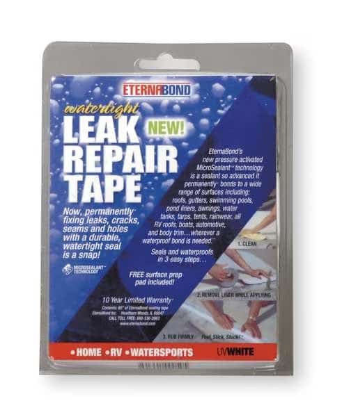 Roof Repair Tape Kit,4 In x 5 Ft,White, Mfr#: UVW-4-5 Kit, ETERNABOND
