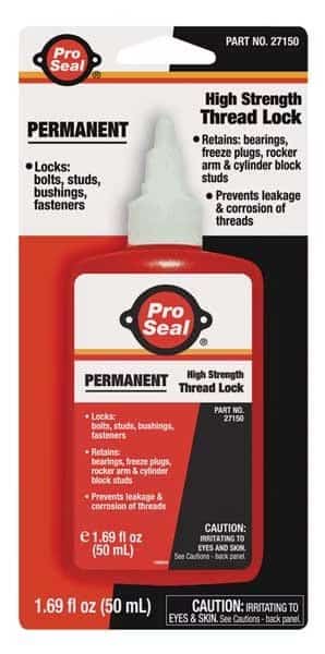 Threadlocker, PRO SEAL ANA-LOK(TM) 71, Red, High Strength, Liquid, 50 mL Bottle, PRO SEAL, Mfr# 27150