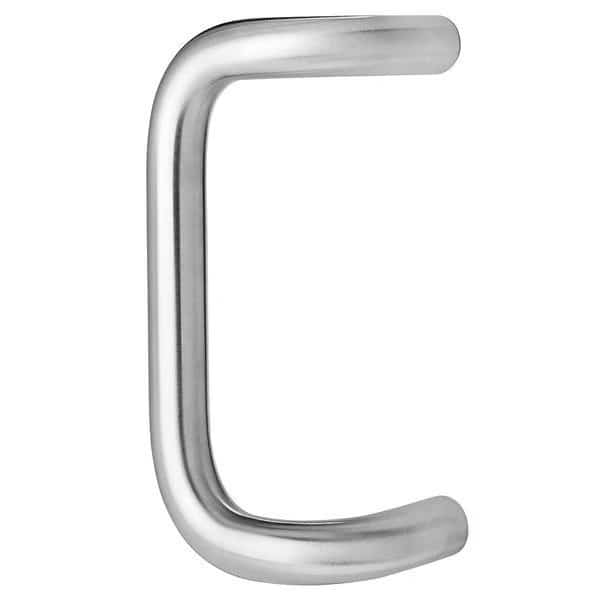 Offset Pull Handle, Stainless Steel, Dull