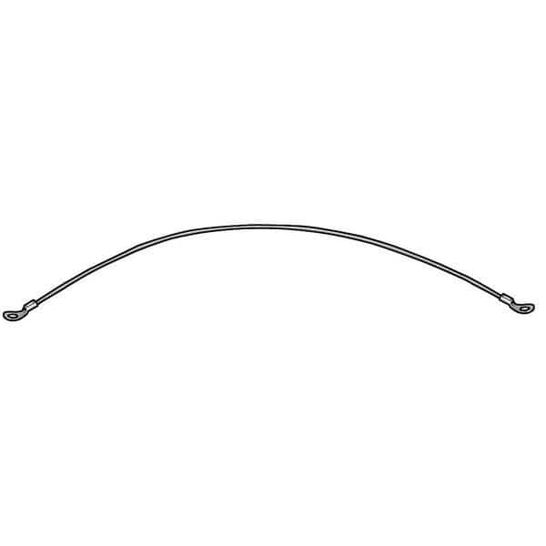 2 Terminals Lanyard, 12 in, 3/64 in Pin Dia., Stainless Steel, Nylon Coated, 5 PK
