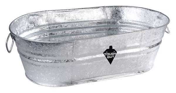 Utility Tub, 16 gal., Silver