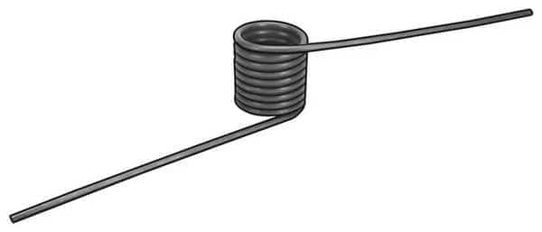 Torsion Spring, 180 Deg, 0.982 OD