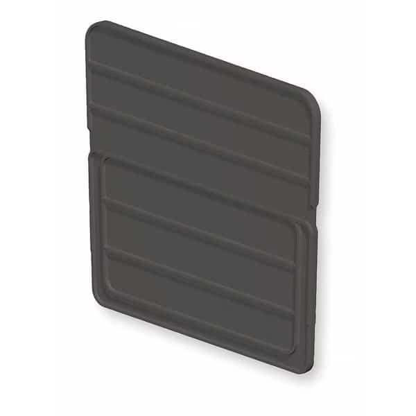 Plastic Divider, Black, 9 5/8 in L, 8 13/16 in H, 6 PK