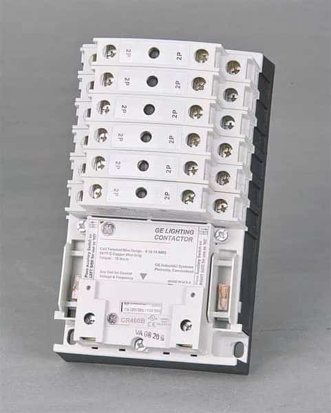 120VAC Electrically Held Lighting Contactor 12P 30A, GE, Mfr# CR463LD0AJA