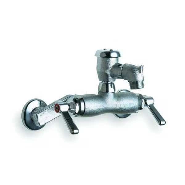 Mop Faucet, Lever, 1/2" FNPT, 2, Cast Brass, Chicago Faucet, Mfr#: 305-VBRCF