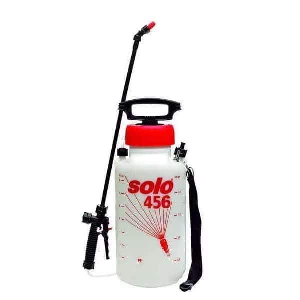 2-1/4 gal Handheld Sprayer, Poly, 48 in L Hose, Fan Nozzle Spray Pattern, Manual, Solo, Mfr#: 456V