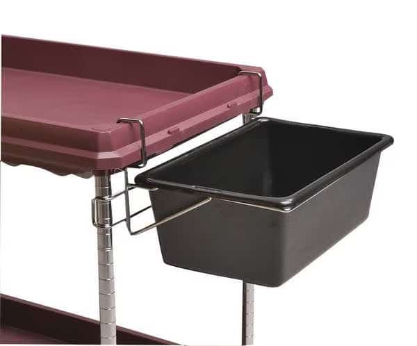 Utility Bin, Black, ABS Thermoplastic