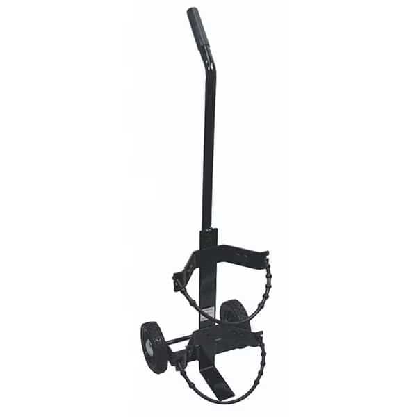 Fire Extinguisher Wheeled Cart, 30 lb, Black