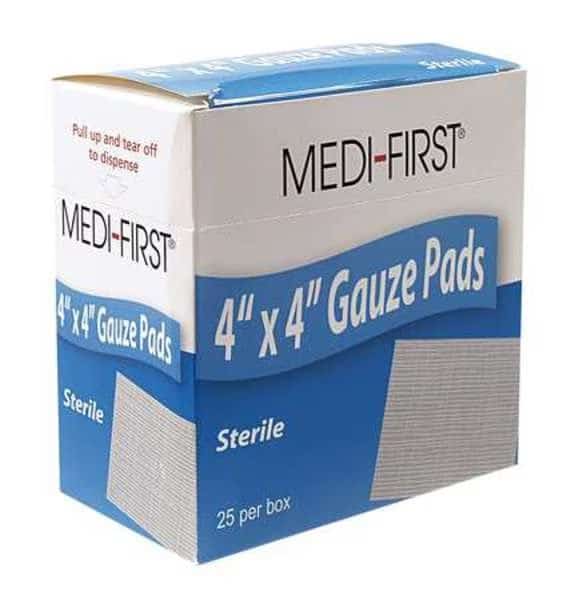 Gauze Pad, Sterile, 12 Ply Cotton, PK25
