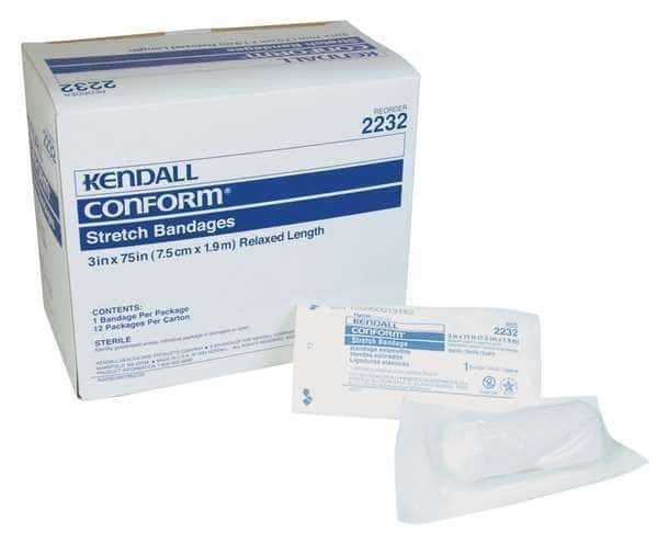 Stretch Bandage, Cotton/Polyester, PK12