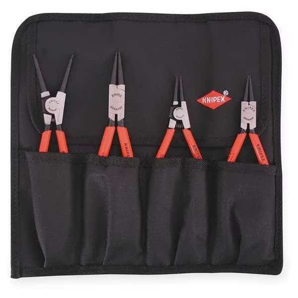 Retaining Ring Plier Set, 0 Deg., 4 pcs.